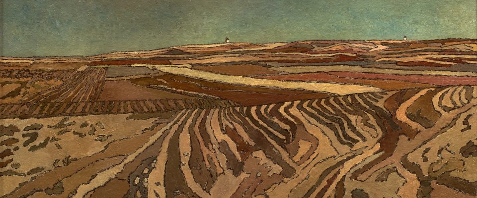 Luis Sánchez Martínez (Bilbao, 1913-1976) Tierras de la Mancha (Premio “Mariano de la Paz” de 1969, sección óleos) Óleos sobre lienzo, 73x100 cm.