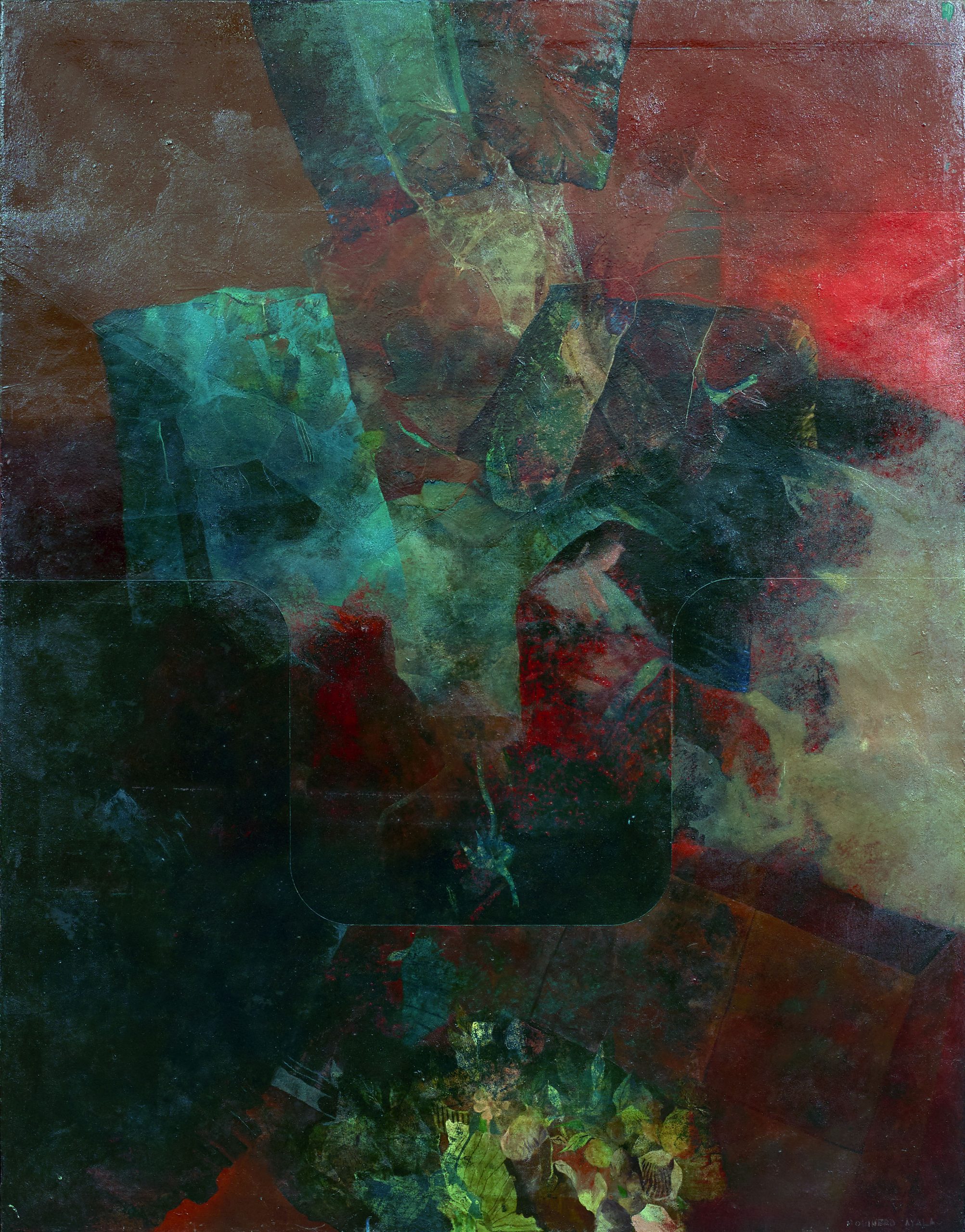 Francisco Molinero Ayala (Jaén, 1945) Desde fuera te veo así (Segundo premio “Fernando Arcas” de 1979, sección óleos) Óleo sobre lienzo, 147x115 cm.