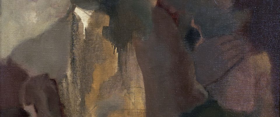 Guillermo Rodríguez Mingorance (Madrid, 1948). Los Toreros (Primer premio “Ciudad de Linares” de 1973). Óleo sobre lienzo, 80x64 cm.