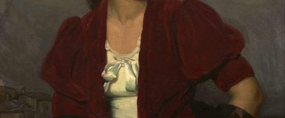 José Suárez Peregrín (Granada, 1908 - †) Carmen la gitana (Primer premio de 1956, sección óleos) Óleo sobre lienzo, 95x75 cm.