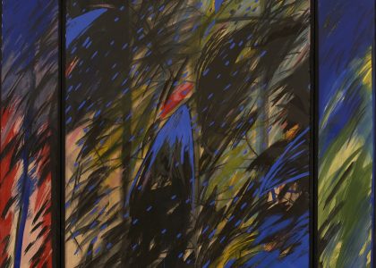 Fernando Bermejo Barrionuevo (Madrid, 1949) Aves (Primer premio “Ciudad de Linares” de 1983) Témpera sobre tela, 180x150 cm.