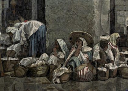 Juan Manuel García Maldonado, “Brazam” (Alhama de Granada, Granada, 1946) Zoco (Primer premio de 1966, sección óleos) Óleo sobre lienzo, 112x220 cm.