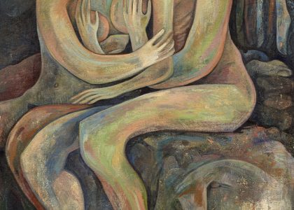 José Gaspar Cortés Zarrias (Jaén, 1964) Los amantes (Premio Jóvenes Pintores Andaluces “Mariano de la Paz” de 1988) Óleo sobre lienzo, 195x150 cm.