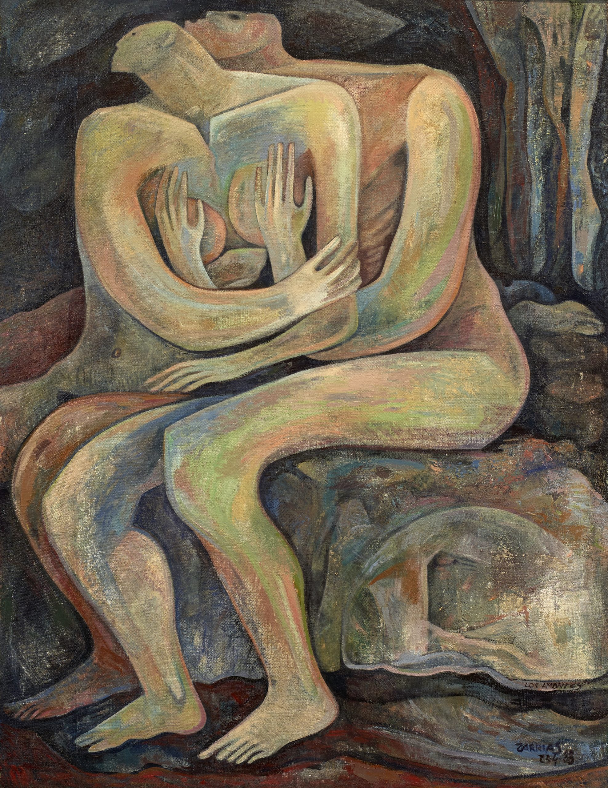 José Gaspar Cortés Zarrias (Jaén, 1964) Los amantes (Premio Jóvenes Pintores Andaluces “Mariano de la Paz” de 1988) Óleo sobre lienzo, 195x150 cm.
