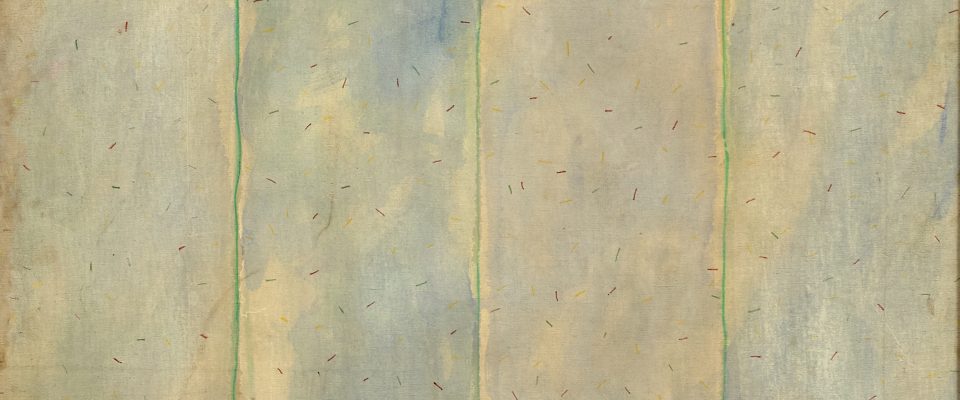 Santiago Bueno Bravo (Madrid, 1954) Hierba-tierra Nº1 (Primer premio “Ciudad de Linares” de 1981, sección óleos) Óleo sobre tabla, 200x120 cm.