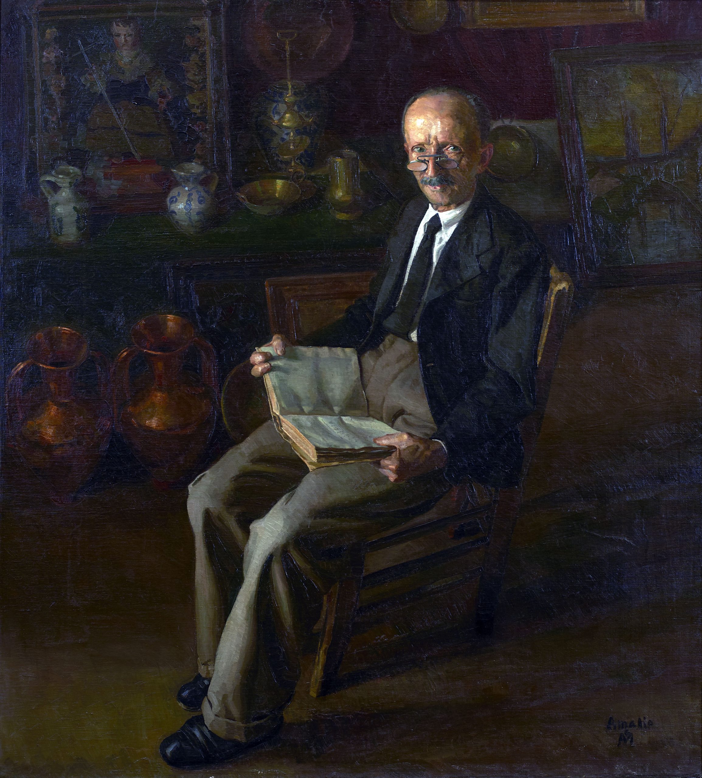 Amalio García del Moral (Granada, 1922 - Sevilla, 1995) Chamarilero (Primer premio de 1948, sección óleos) Óleo sobre lienzo, 162x146 cm