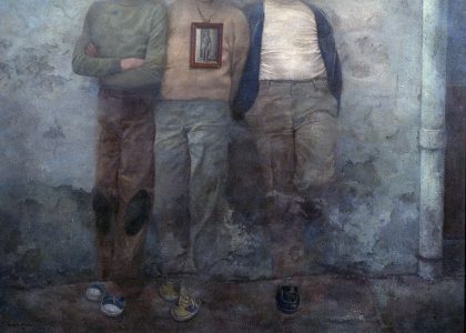 Marcelo Góngora Ramos (Úbeda, 1940-2014) Composición 1976 (Segundo premio “Fernando Arcas” de 1977, sección óleos) Óleo sobre lienzo, 125x170 cm.