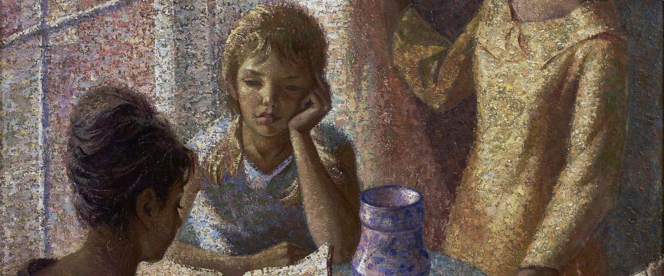 Joaquín Cañete Babot (Jerez de la Frontera, Cádiz, 1933 - †) La espera (Segundo premio de 1963, sección óleos) Óleo sobre lienzo, 150x118 cm.