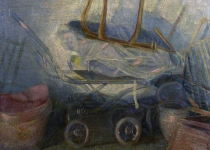 Manuel Kayser Zapata (Jaén, 1946) Persistencia del tiempo (Tercer premio “Mariano de la Paz” de 1979, sección óleos) Óleo sobre lienzo, 114x145 cm.