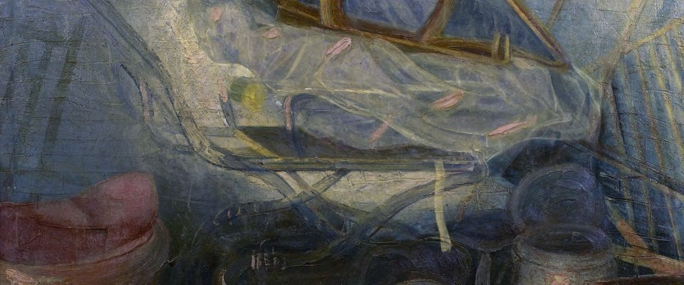 Manuel Kayser Zapata (Jaén, 1946) Persistencia del tiempo (Tercer premio “Mariano de la Paz” de 1979, sección óleos) Óleo sobre lienzo, 114x145 cm.