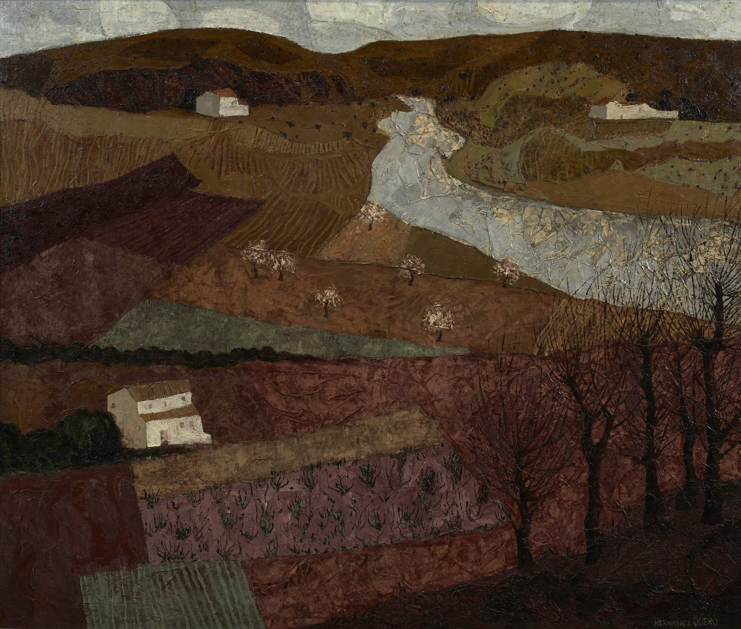 José Hernández Quero (Granada, 1930) Tierras del Sur de España (Segundo premio “Mariano de la Paz” de 1970, sección óleos) Óleo sobre lienzo, 109x129 cm.