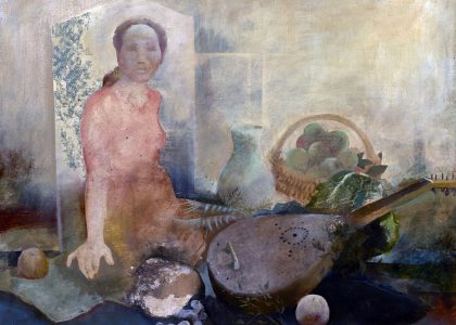 Matías Quetglas Benedet (Ciutadella, Menorca, 1946) María Barroca (Premio “Fernando Arcas” de 1969, sección óleos) Óleo sobre tabla, 72x94 cm.