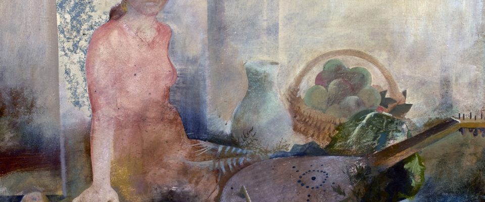 Matías Quetglas Benedet (Ciutadella, Menorca, 1946) María Barroca (Premio “Fernando Arcas” de 1969, sección óleos) Óleo sobre tabla, 72x94 cm.