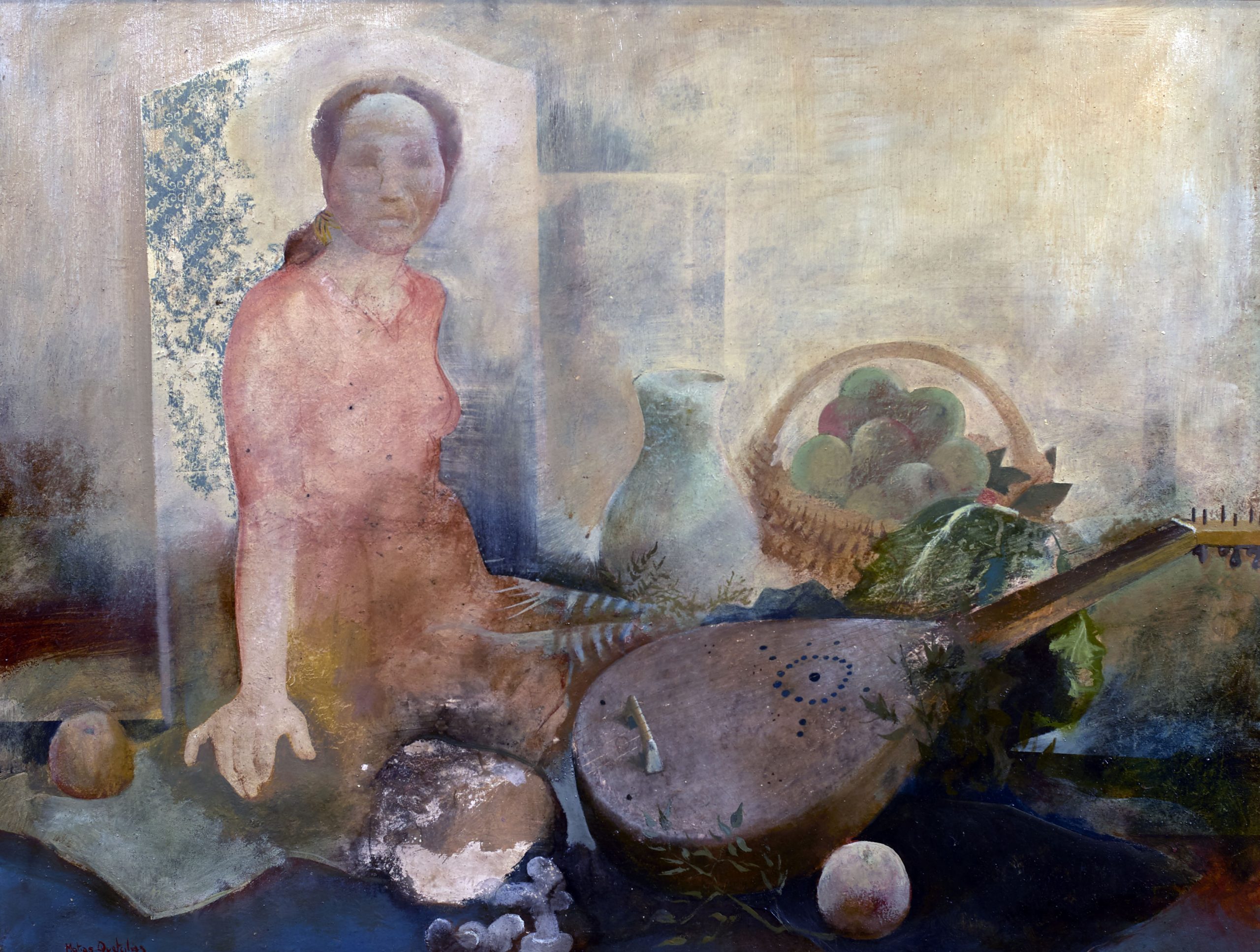 Matías Quetglas Benedet (Ciutadella, Menorca, 1946) María Barroca (Premio “Fernando Arcas” de 1969, sección óleos) Óleo sobre tabla, 72x94 cm.