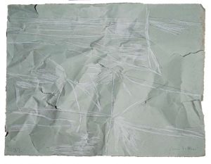 Autor: Paco Pérez Valencia Título: El vientre de la ballena Dimensiones: 50 x 70 cm Técnica: mixta sobre papel gris