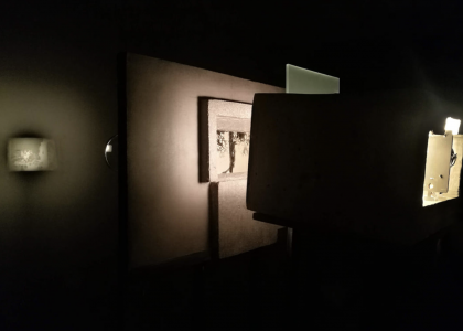 Detalle del montaje de la Exposición 1
