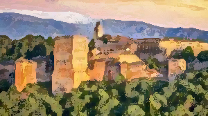 Vista general de La Alhambra