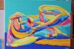 Cuerpos Celestes. Acrílico sobre lienzo. 27x35