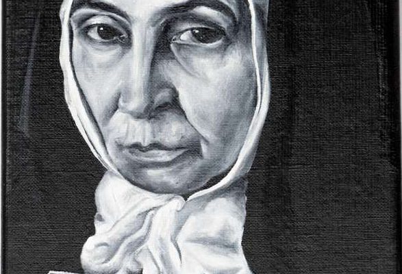 Óleo sobre lienzo “Sor Sobras” 24 x 19 cm