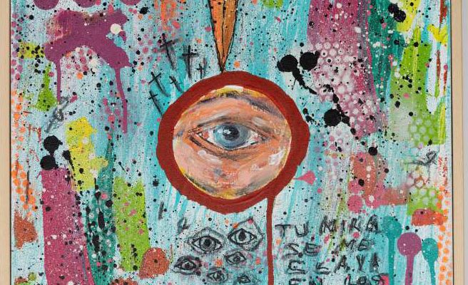 “Tu mirá salvaje” Técnca Mixta. 40 x 40 cm